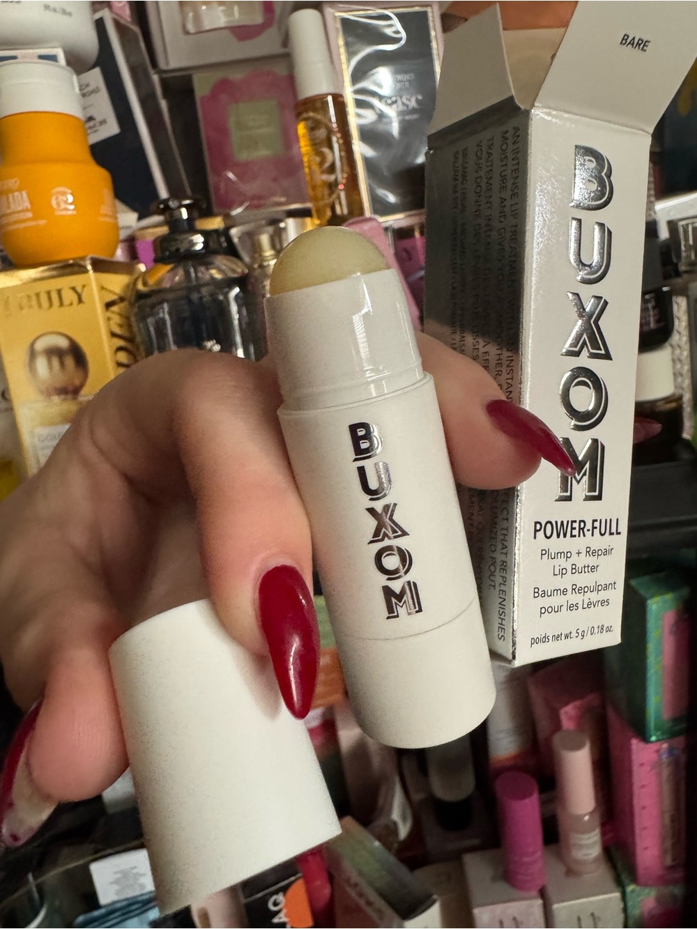 Buxom Power-Full Plump + Repair Lip Butter — Bare